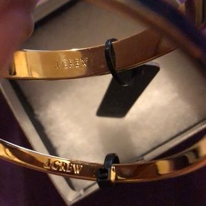 NWT JCREW Gold Pink & Navy Blue Bangles